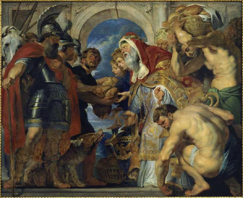 The meeting of Abrahams and Melchisedechs from Peter Paul Rubens