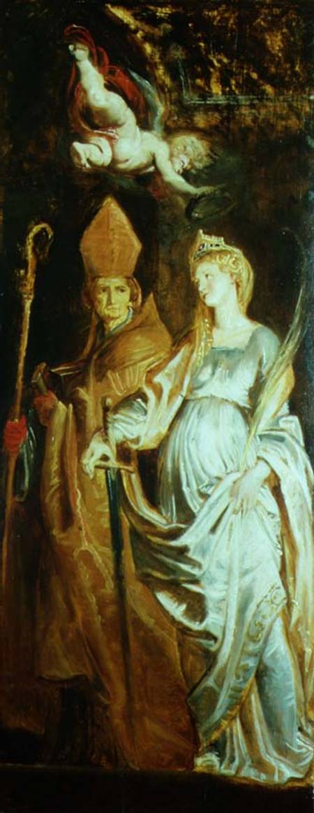 St. Catherine of Alexandria and St. Eligius (panel) from Peter Paul Rubens