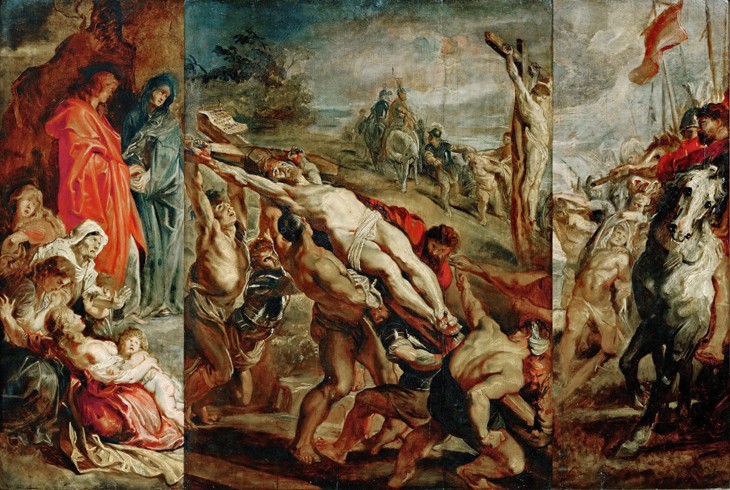 The Elevation of the Cross (sketch for the triptych) from Peter Paul Rubens
