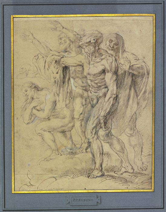 Eva, Maria Magdalena, der Heilige Bartholomäus und ein weiterer für ein Jüngstes Gericht from Peter Paul Rubens