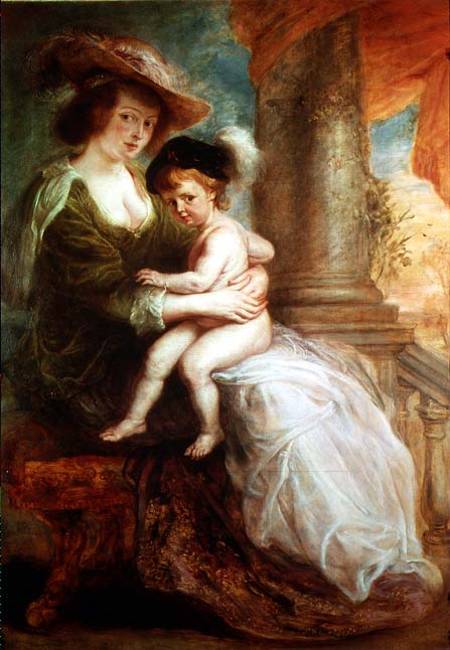 Helene Fourment (1614-73) and her son Frans from Peter Paul Rubens