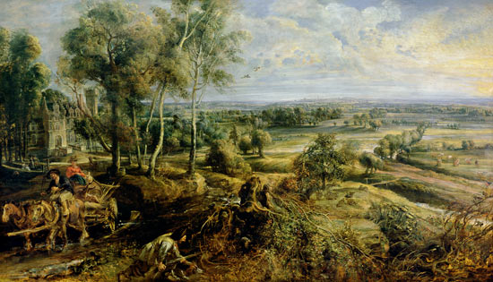 Autumn landscape in view of Het Steen from Peter Paul Rubens