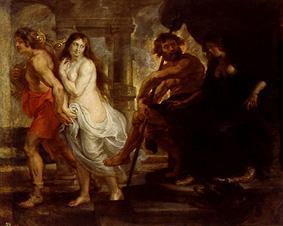 Orpheus leads Eurydike out of the Hades. from Peter Paul Rubens