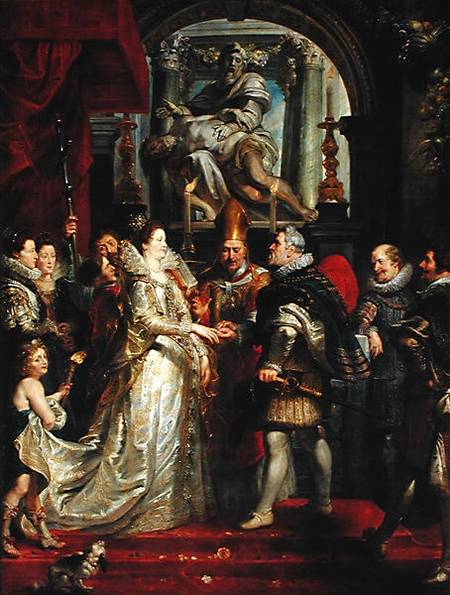The Proxy Marriage of Marie de Medici (1573-1642) and Henri IV (1573-1642) 5th October 1600 from Peter Paul Rubens