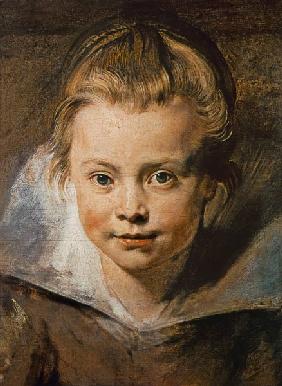 Head of a child (Clara-Serena Rubens) at 1616.