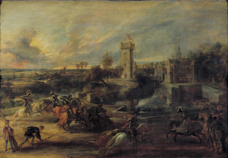 Tournament in front of Castle Steen from Peter Paul Rubens