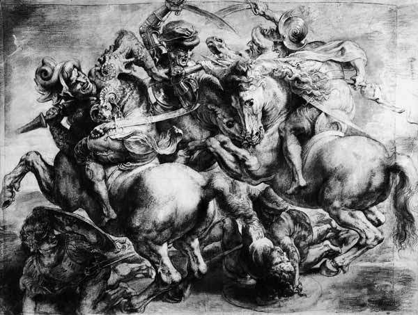 The Battle of Anghiari after Leonardo da Vinci (1452-1519) from Peter Paul Rubens