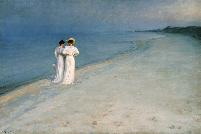 Summer Evening on the Skagen Southern Beach from Peter Severin Kroyer