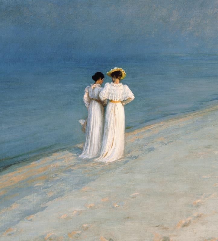 Cut south beach out of summer's evening at the Skagen from Peter Severin Kroyer