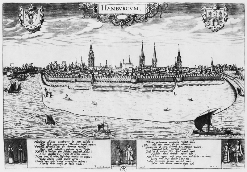 View of Hamburg from Peter van der Doort