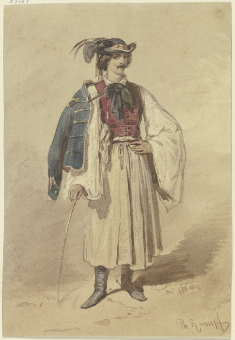 Serb in national costume from Philipp Rumpf