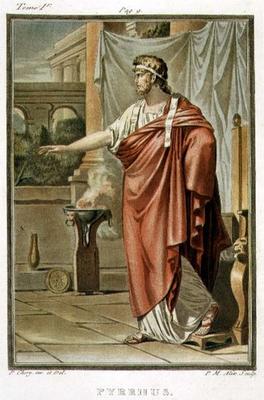 Pyrrhus, costume for 'Andromache' by Jean Racine, from Volume I of 'Research on the Costumes and The from Philippe Chery