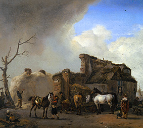 Flemish post station from Philips Wouverman