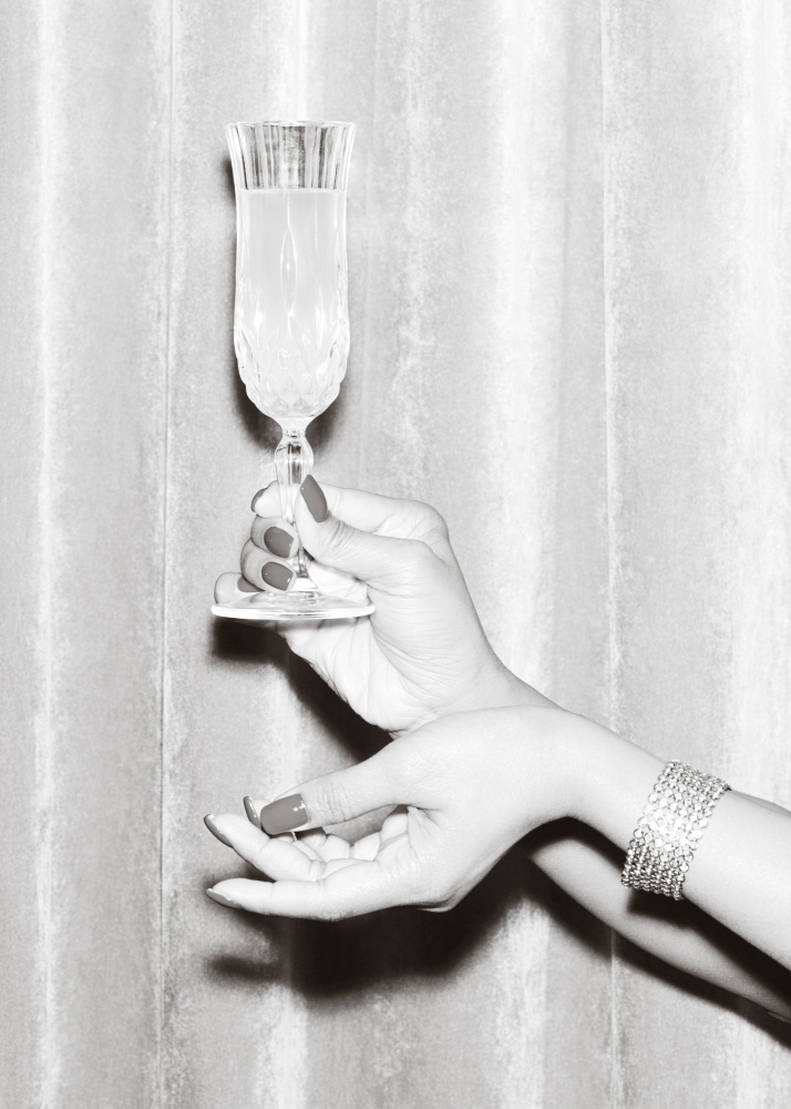 Champagne Hands Black and White from Pictufy Studio III