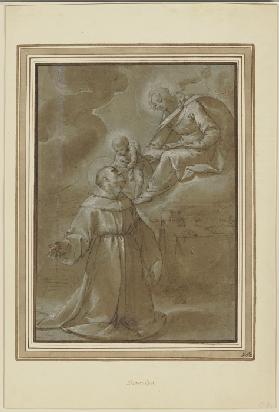 Dem Heiligen Antonius erscheint die Muttergottes