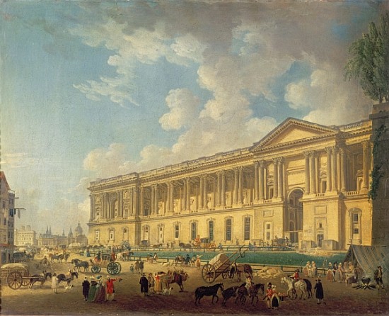 The Colonnade of the Louvre. c.1770 from Pierre Antoine Demachy