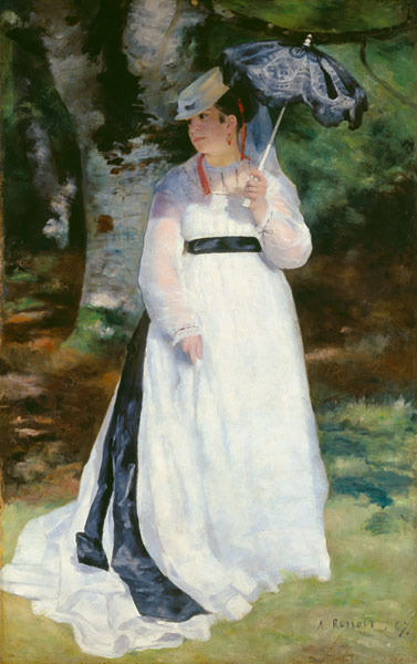 Lise mit dem Sonnenschirm (Lise - La femme à l'ombrelle) from Pierre-Auguste Renoir