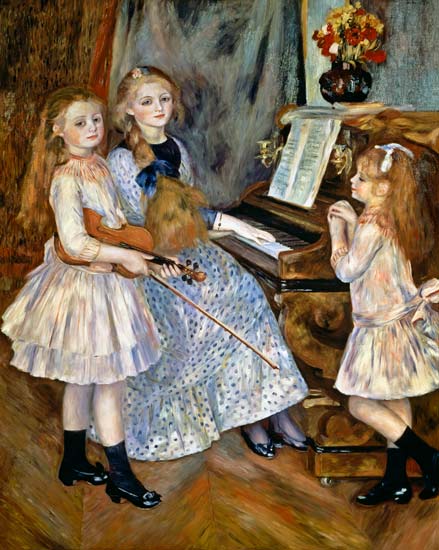 The Daughters of Catulle Mendes from Pierre-Auguste Renoir