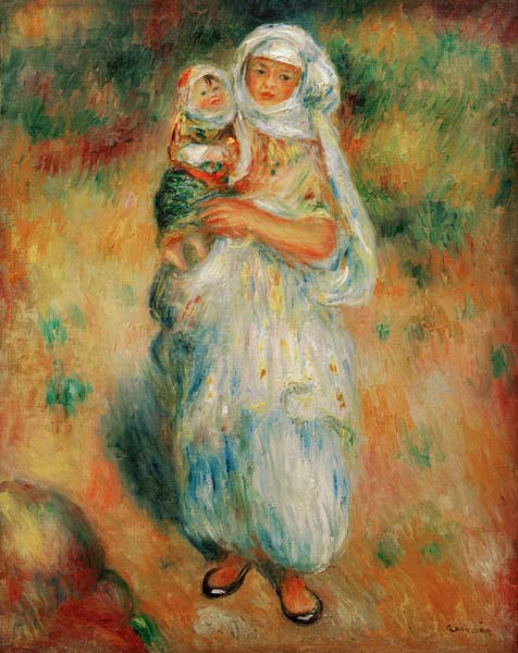 A.Renoir, Algerierin mit Kind from Pierre-Auguste Renoir