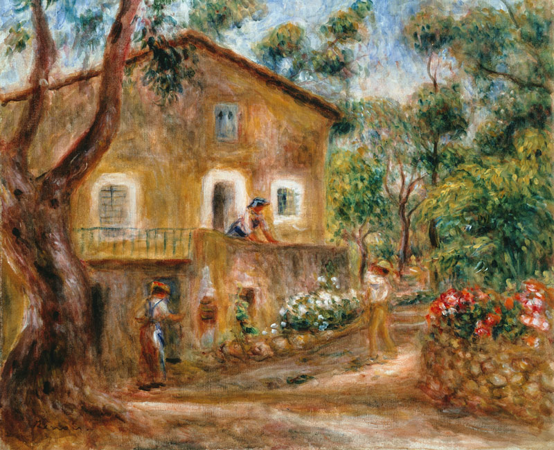 The Maison de Collette in Cagnes. from Pierre-Auguste Renoir