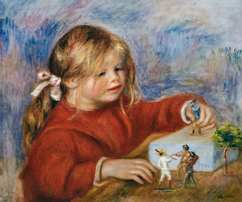 The playing Claude Renoir from Pierre-Auguste Renoir