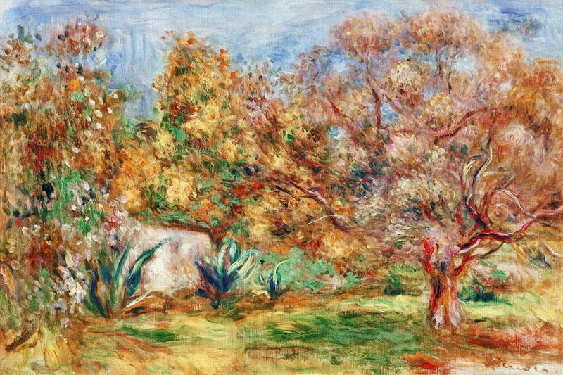 Olive garden from Pierre-Auguste Renoir