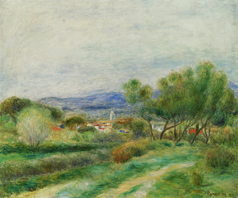 Green landscape (La Seyne) from Pierre-Auguste Renoir