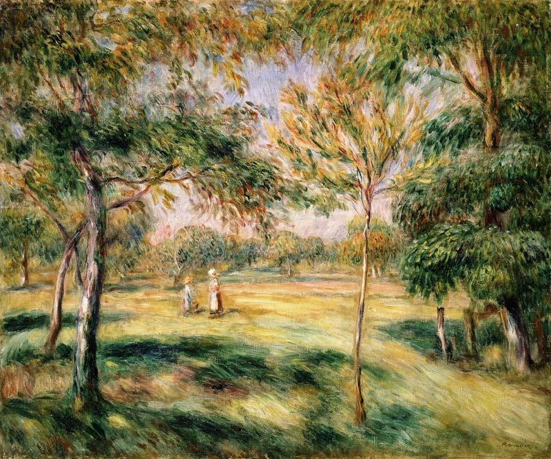 In the Tree Garden from Pierre-Auguste Renoir