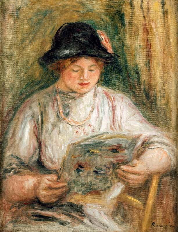 Reading woman. from Pierre-Auguste Renoir
