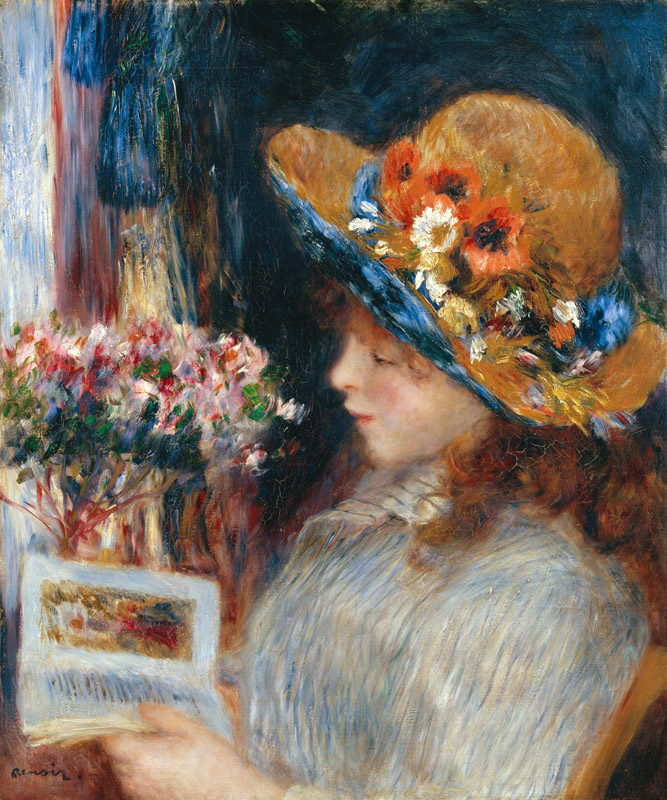 Reading Girl from Pierre-Auguste Renoir