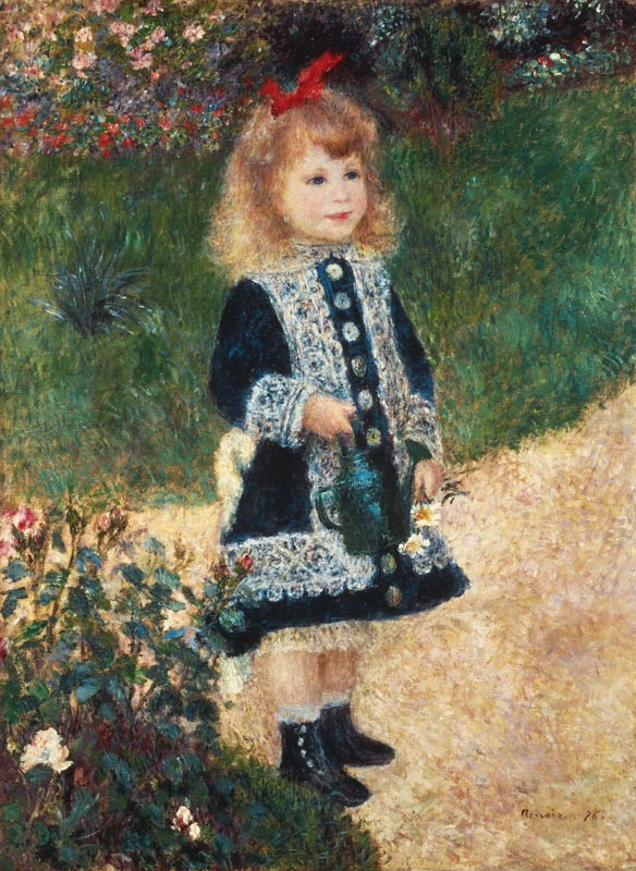 A Little Girl with Watering Can from Pierre-Auguste Renoir