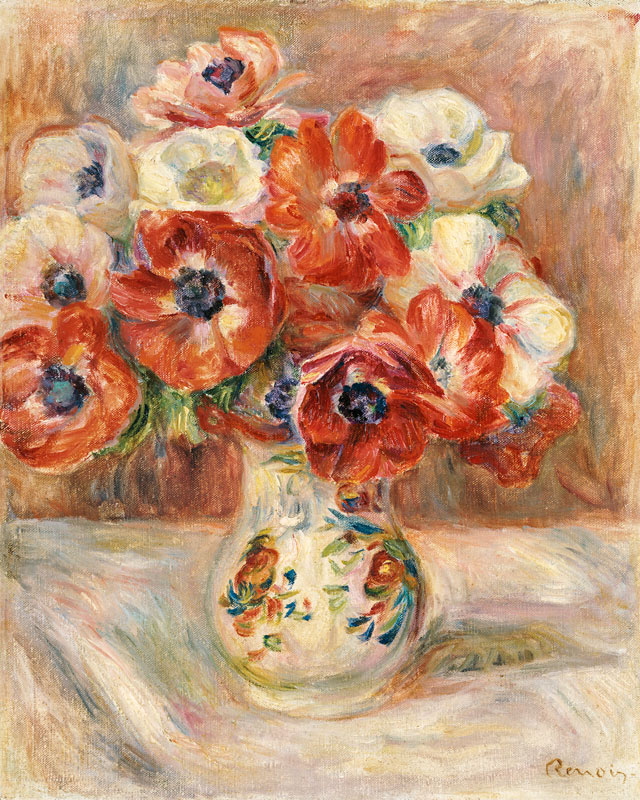 Still Life with Anemones from Pierre-Auguste Renoir