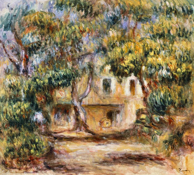 The Farm at Les Collettes from Pierre-Auguste Renoir