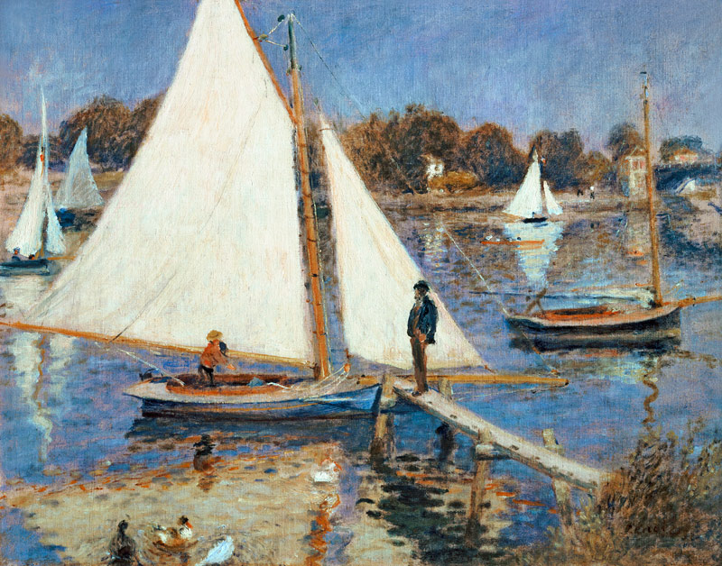 The Seine at Argenteuil from Pierre-Auguste Renoir