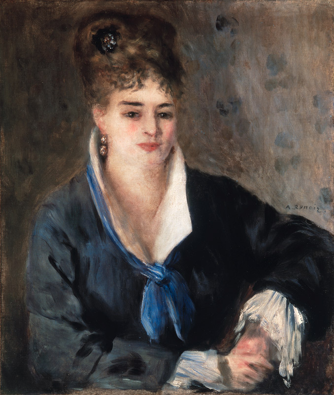 Woman in Black from Pierre-Auguste Renoir