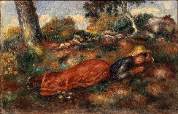 A. Renoir / Jeune fille sur l herbe from Pierre-Auguste Renoir