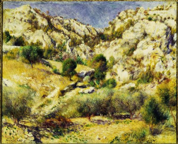 A. Renoir / Mountains near Estaque from Pierre-Auguste Renoir