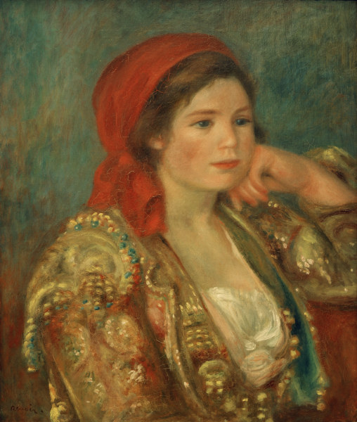 A.Renoir, Mädchen mit spanischer Jacke from Pierre-Auguste Renoir