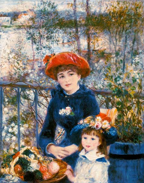 On the terrace from Pierre-Auguste Renoir