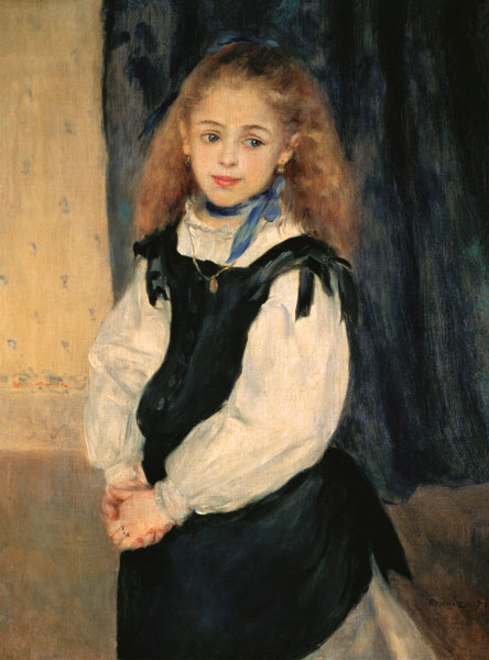 Portrait of the daughter quarrelling edge. from Pierre-Auguste Renoir