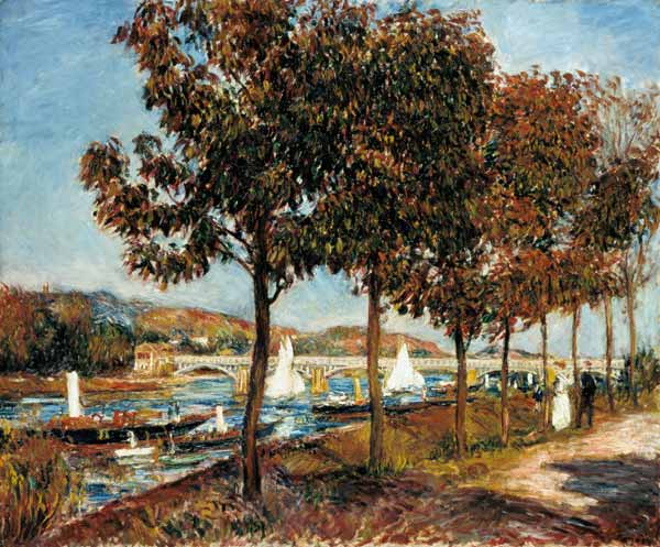 The Bridge At Argenteuil from Pierre-Auguste Renoir