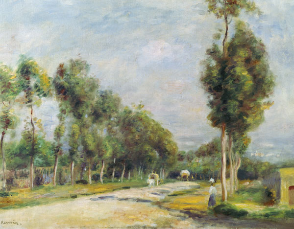 High road at Louvecienne from Pierre-Auguste Renoir