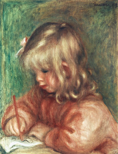 Child Drawing from Pierre-Auguste Renoir