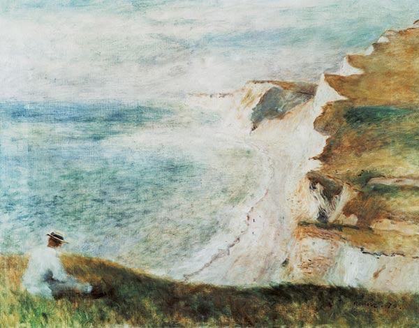 Cliffs at Pourville from Pierre-Auguste Renoir