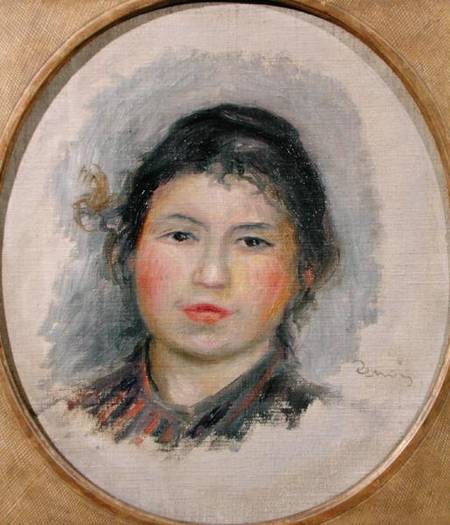 Head of a Young Woman from Pierre-Auguste Renoir
