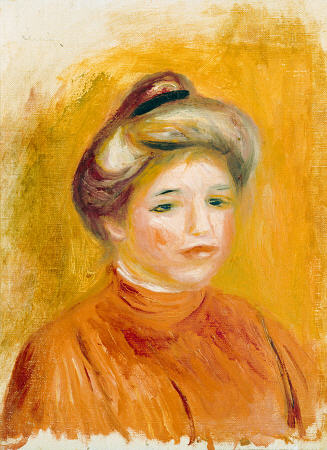 Head Of A Woman from Pierre-Auguste Renoir