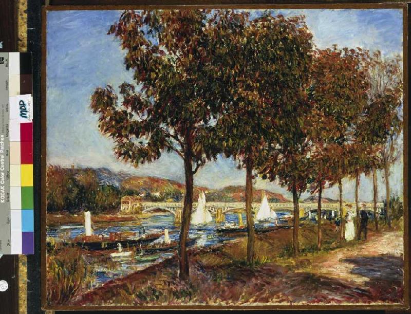 Autumn at the bridge of Argenteuil from Pierre-Auguste Renoir