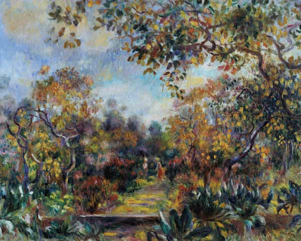 Landscape at Beaulieu from Pierre-Auguste Renoir