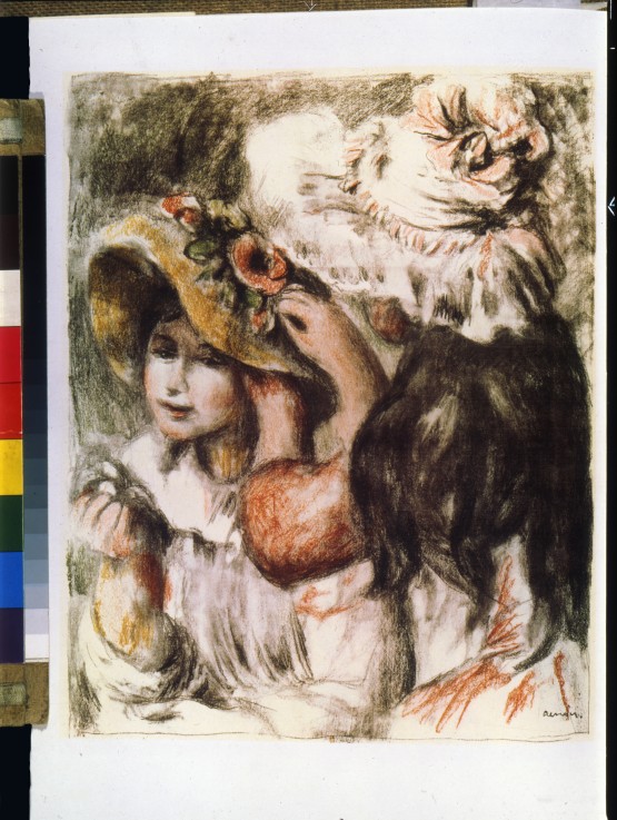 Le Chapeau épinglé (Pinning the Hat) from Pierre-Auguste Renoir