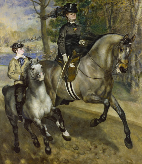 Rider in the Bois. from Pierre-Auguste Renoir